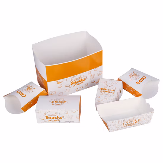 주문 도매 식기 도시락 햄버거 프라이드 치킨 파스타 크래프트 종이 포장 식품 상자