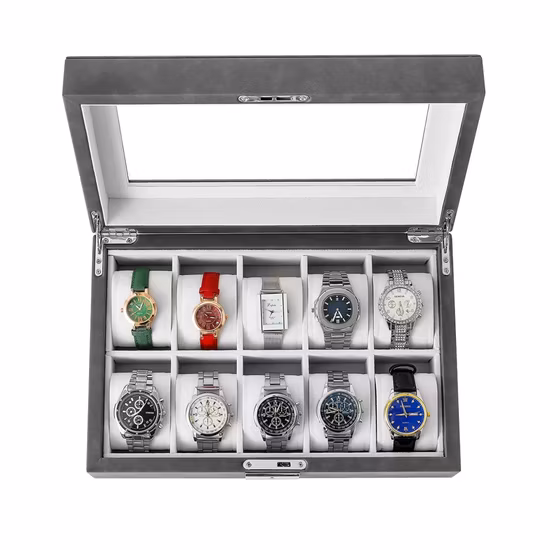 Handmade Custom Luxury PU Leather Watch Box Packaging Gift Box Jewelry Box