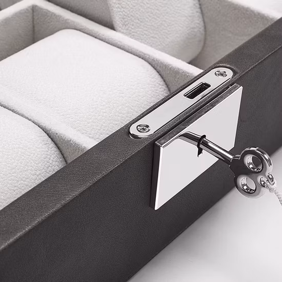 Handmade Custom Luxury PU Leather Watch Box Packaging Gift Box Jewelry Box