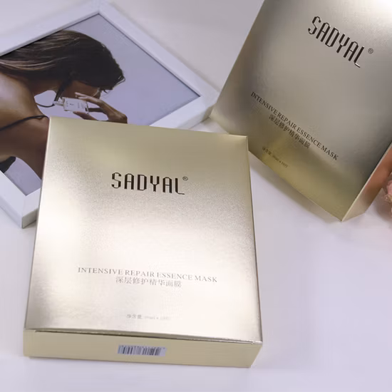 가면 패킹에 사용되는 주문 로고를 가진 Foldable 금속 상자 금 마분지 종이 포장 상자